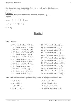 Progresiones Aritmeticas 3 PDF