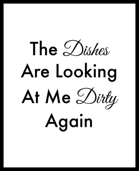 Dirty Dishes Free Printable The Clever Side Kitchen Wall Art