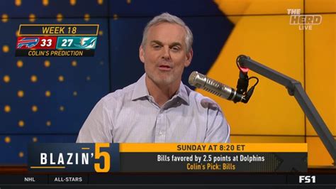 Blazing 5: Colin Cowherd Week 18 NFL Picks 2023 On Fox Sports