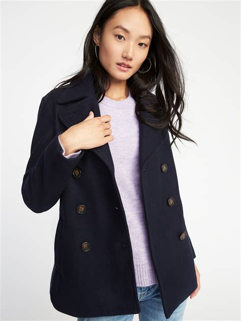 Soft Brushed Peacoat For Women Old Navy