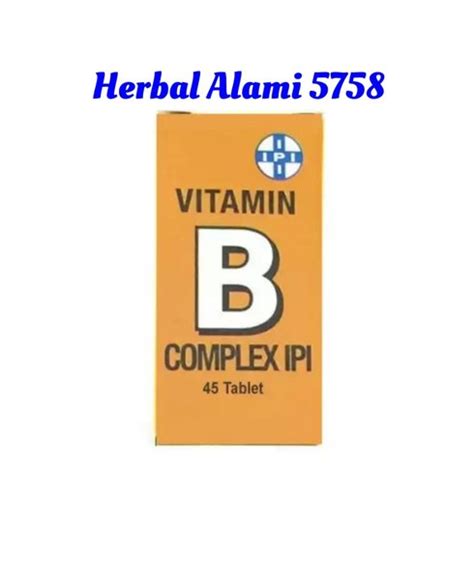 Jual Vitamin B Complex Ipi Isi Tablet Vitamin Ipi B Complek Ipi