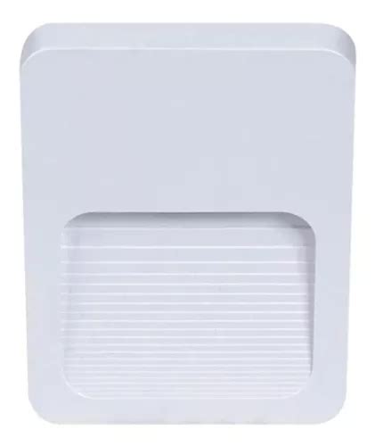 Luminária Balizador Fit 2w Sobrepor 4x2 3000k Ip65 Branco