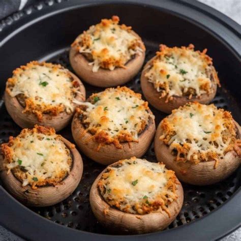 Easy Air Fryer Stuffed Mushrooms Anastasia Blogger