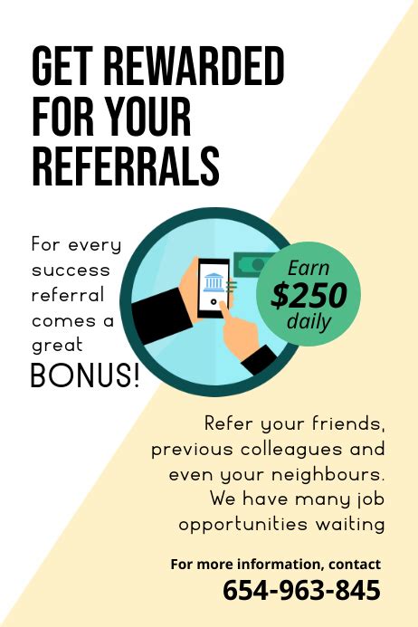 Referral Program Poster Template Postermywall