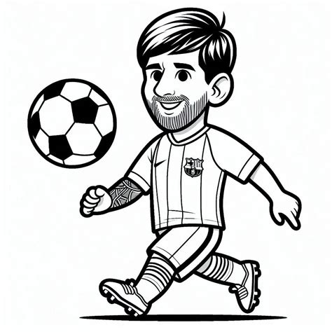 Dibujos De Lionel Messi Para Colorear E Imprimir Pdf