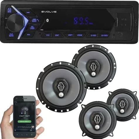 Som Automotivo Multilaser Trip Bluetooth Kit Alto Falantes