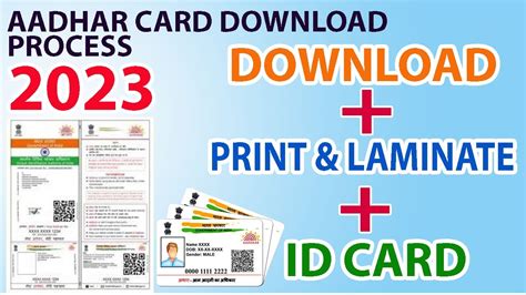 Aadhar Download Proces Aadhar Card Print Kaise Kare Aadhar Card