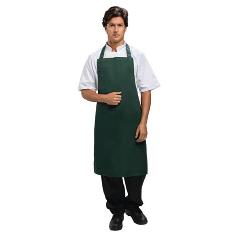 Whites Bib Apron Bottle Green By Whites Chefs Clothing A540