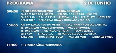 Confirmações para o Beja Air Show 2024 nos dias 1 e 2 de junho na Base