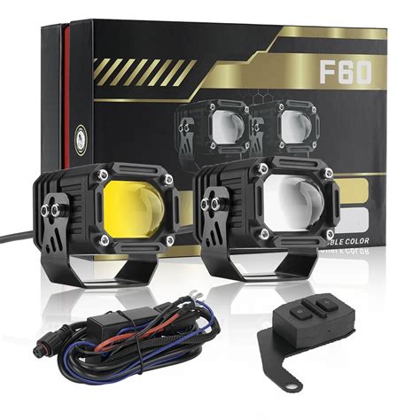 Projecteur Led Pour Motos F Lm Feu De Route Auxiliaire