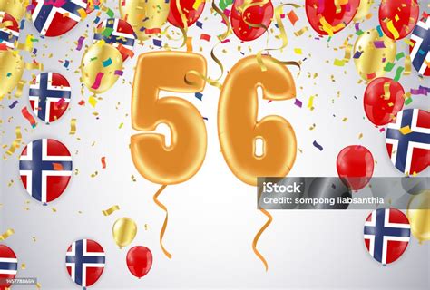 Celebration 56 Birthday Happy Birthday Congratulations Poster Balloons ...