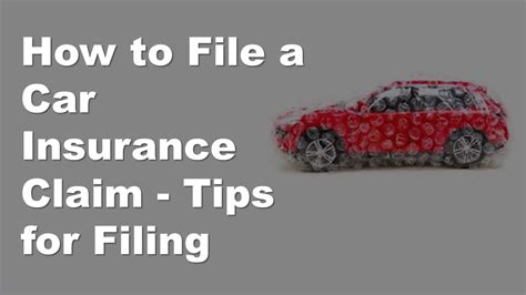 How To File A Car Insurance Claim Tips For Filing What You Need Youtube