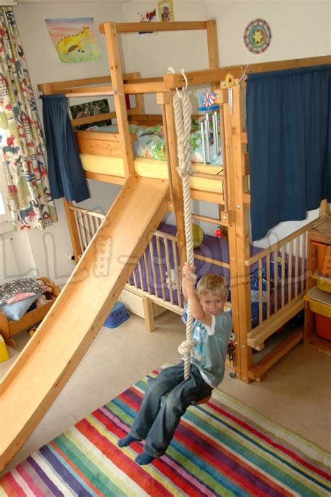 Boy Bunk Bed With Slide – HOMYSTYLE