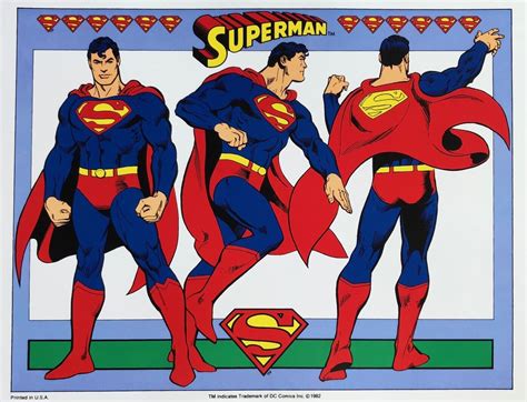 Jose Luis Garcia Lopez Rare Superman Print Turnarounds Super Powers