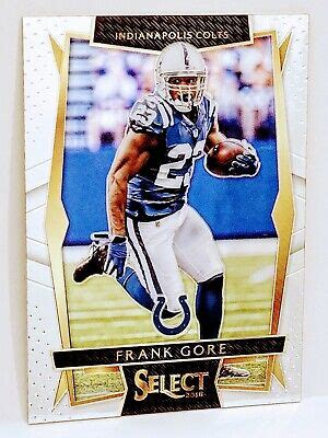 2016 PANINI SELECT INDIANAPOLIS COLTS FRANK GORE FOOTBALL TRADING CARD