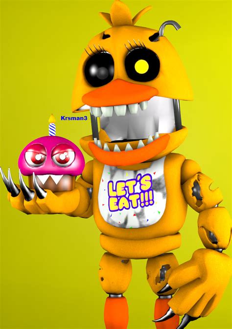 Five Nights At Freddys World Nightmare Chica By Krsman30 On Deviantart