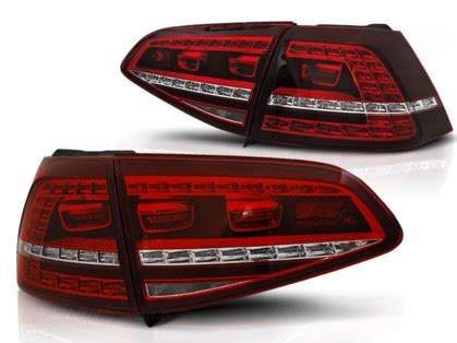 Lampy Tylne Diodowe Vw Golf Led Sport Red White