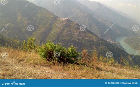 Bhagirathi River Valley in Uttrakhand State of India Stock Photo ...