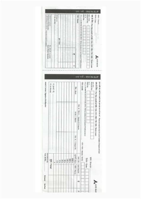 Axis Bank Deposit Slip Pdf Filling Of Axis Bank Deposit Slip