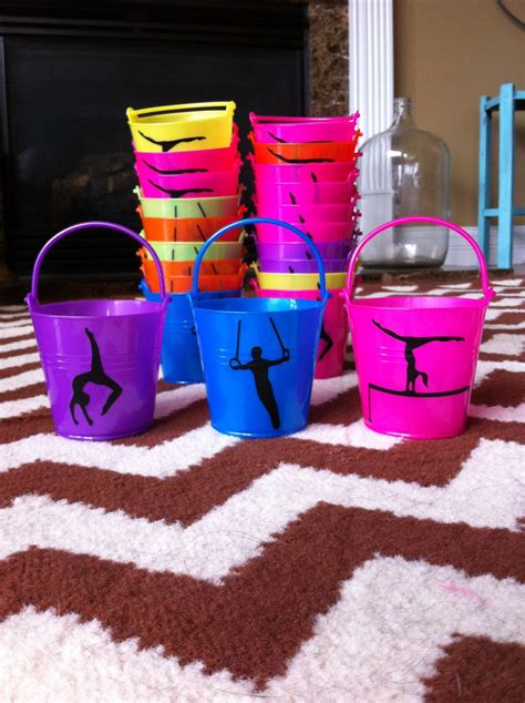 Gymnastics Or Dance Themed Party Favor Buckets Via Etsy Bat