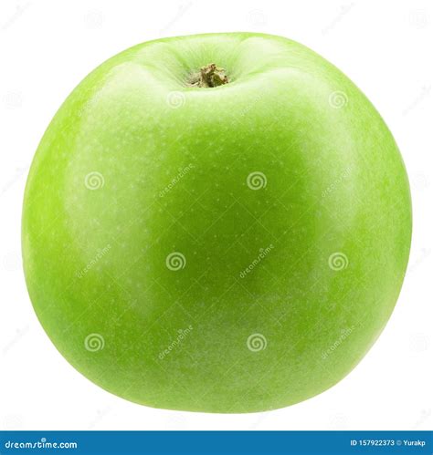 Green Apple Isolated On A White Background Stock Image Image Of