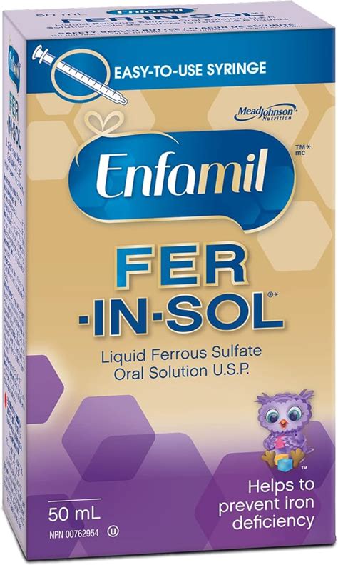 Enfamil Fer In Sol Liquid Ferrous Sulfate Oral Solution U S P Ml