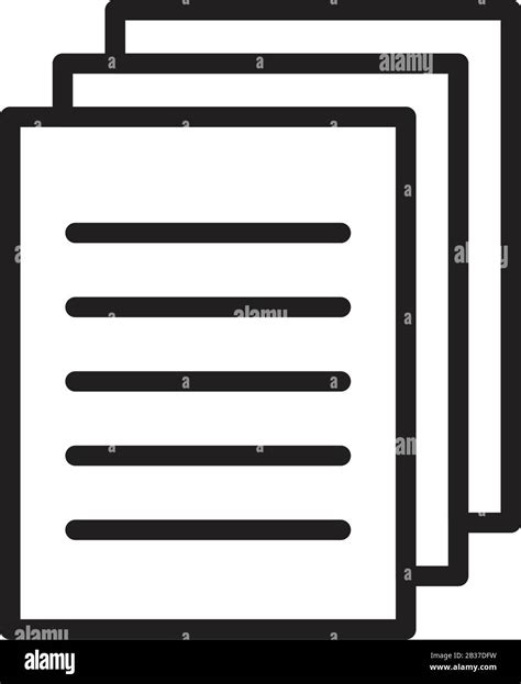 Document Icon Template Black Color Editable Document Icon Symbol Flat