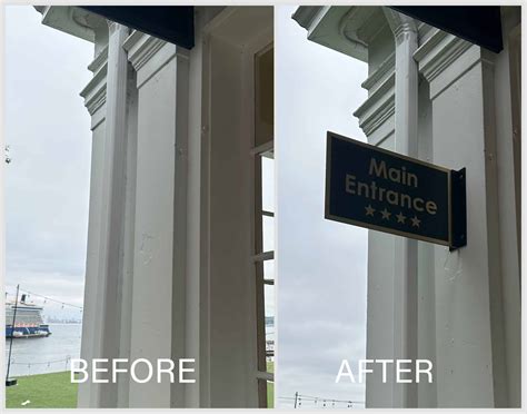Main Entrance Sign Mounting Phils Home Services