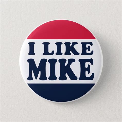 I-LIKE-MIKE-BUTTON BUTTON | Zazzle | Like mike, White elephant gifts ...