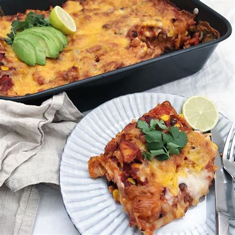 Mexicansk Lasagne I Opskrift P Lasagne Med B Nner Og Cheddarost