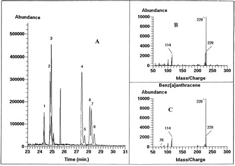 Example Of Ion Chromatograms And Mass Spectrum Typically Recorded For