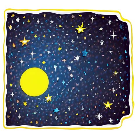 Starry Night Sky Border Png 65