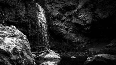 Waterfall Blackandwhite Nature - Free photo on Pixabay - Pixabay