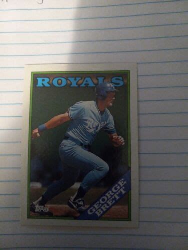 1988 Topps George Brett Kansas City Royals 700 EBay