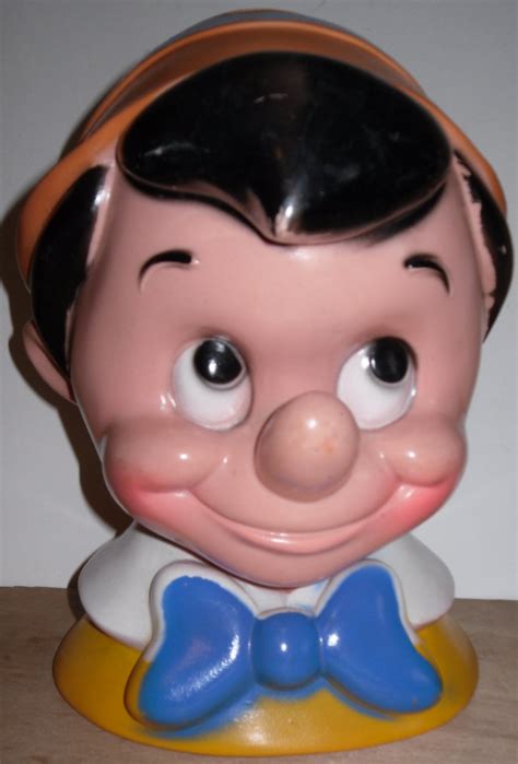 Pinocchio Bank 1971 Walt Disney Play Pal Plastics