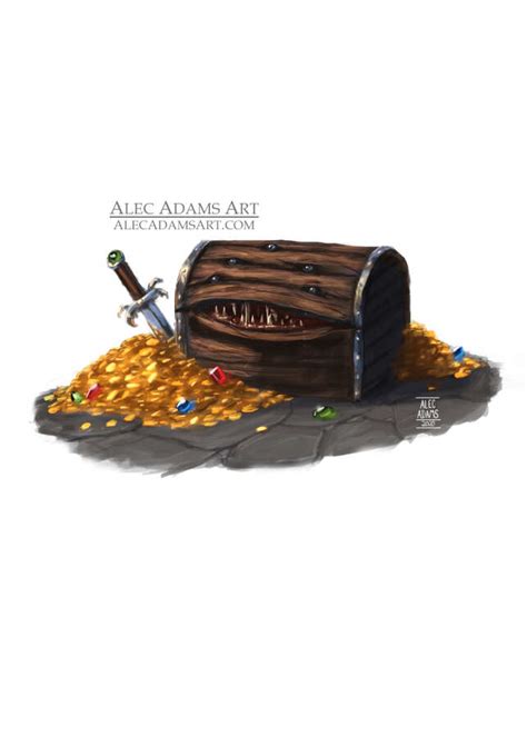 Mimic Rpg Stock Art Alec Adams Art