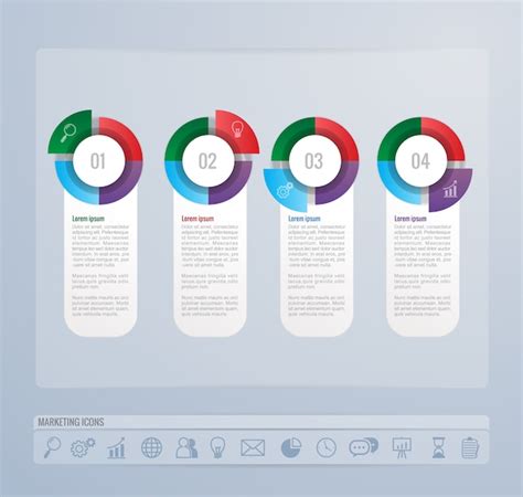 Infograf A Plantilla Dise O Y Comercializaci N Iconos Vector