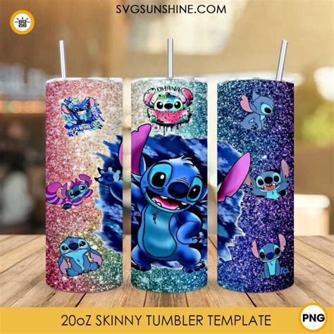 Stitch 20oz Skinny Tumbler Template Png Lilo And Stitch Skinny Tumbler