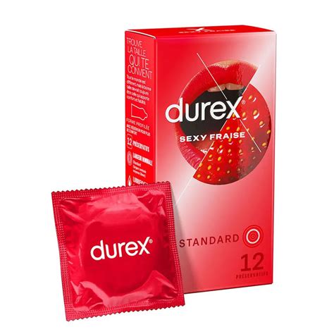 Préservatifs Sexy Fraise 12 préservatifs