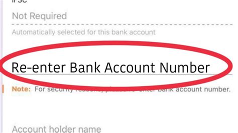 What Is Re Enter Bank Account Number Re Enter Bank Account Number