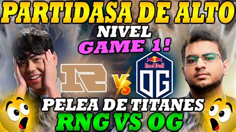 RNG Vs OG GAME 1 BO2 PARTIDASA DE ALTO NIVEL PGL Arlington Major