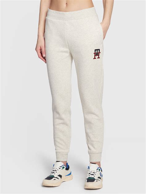 Tommy Hilfiger Jogginghose Monogram Emb Ww0ww37435 Grau Regular Fit