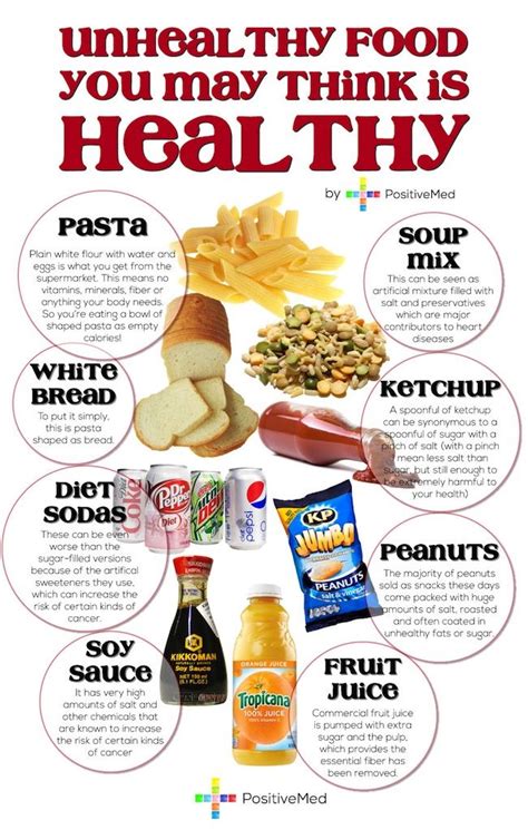 8 Unhealthy Foods You May Think Are Healthy Unhealthy Food Foods To