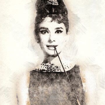 Sticker For Sale Mit Audrey Hepburn Portr T Von Paulrommer Redbubble