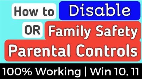 How To Disable Parental Controls On Windows Microsoft