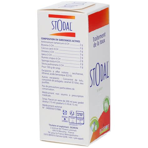 Boiron Stodal® Sirop 200 Ml Redcare Pharmacie