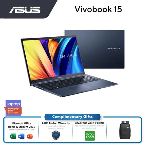 Asus Vivobook 15 M1502ia Ryzen7 4800h 8gb Ob 156 Inch Fhd Ips Ms Office Lazada