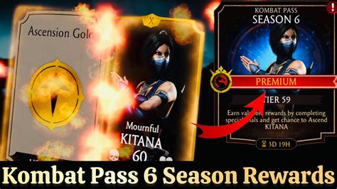 Mournful Kitana Kombat Pass 6 Premium Rewards Ascension Fusion Level