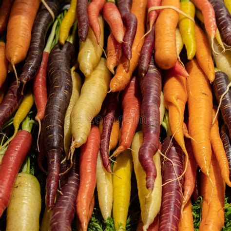 Cenouras Coloridas Foto De Stock Imagem De Mercado Fazendeiro