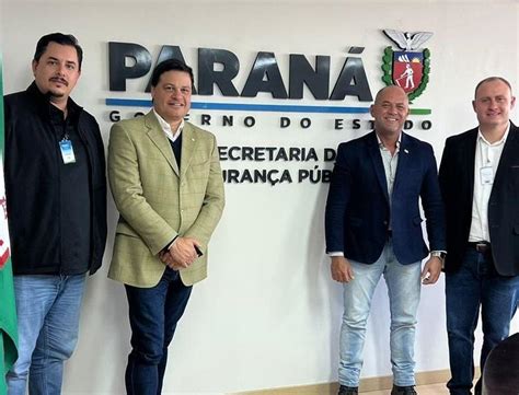 Prefeito E Presidente Do Conseg De Santa Helena Se Encontram